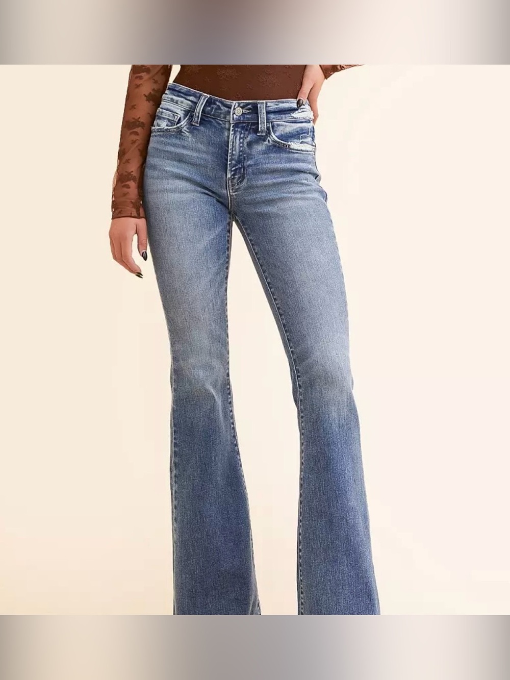 Flying Monkey Light Blue Flare Jeans